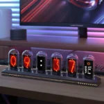 ساعت هوشمند طرح کپسول شفاف ipstube با صفحه نمایش rgb ،اپلیکیشن اختصاصی و بدنه آلیاژ آلومینیوم 6063،نمایش وضعیت آب و هوا و قابلیت همگام سازی وای فای