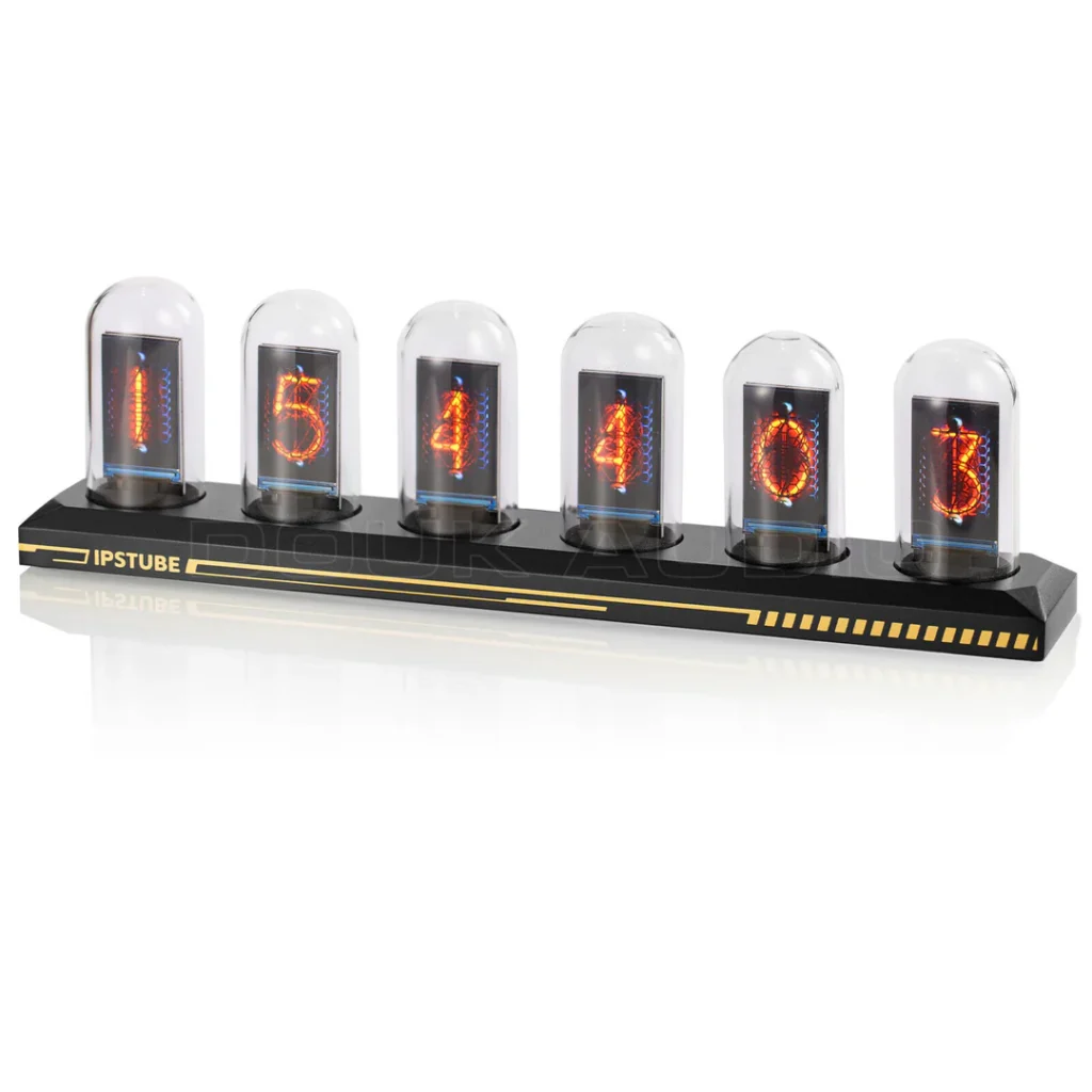 ساعت هوشمند طرح کپسول شفاف ipstube با صفحه نمایش rgb ،اپلیکیشن اختصاصی و بدنه آلیاژ آلومینیوم 6063،نمایش وضعیت آب و هوا و قابلیت همگام سازی وای فای