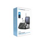 پاوربانک خورشیدی به همراه اسپیکر و چراغ قوه پاورلوژی مدل POWER | FM RADIO | SPEKER | LIGHTS Batterie portable et station de charge - 3