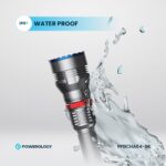 چراغ قوه پاوربانک ضدآب POWERLOGY 4000mAh Waterproof - 5
