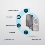 پاوربانک استند پاورلوژی مدل Magsafe Power ظرفیت 10000 میلی آمپر ساعت - 2