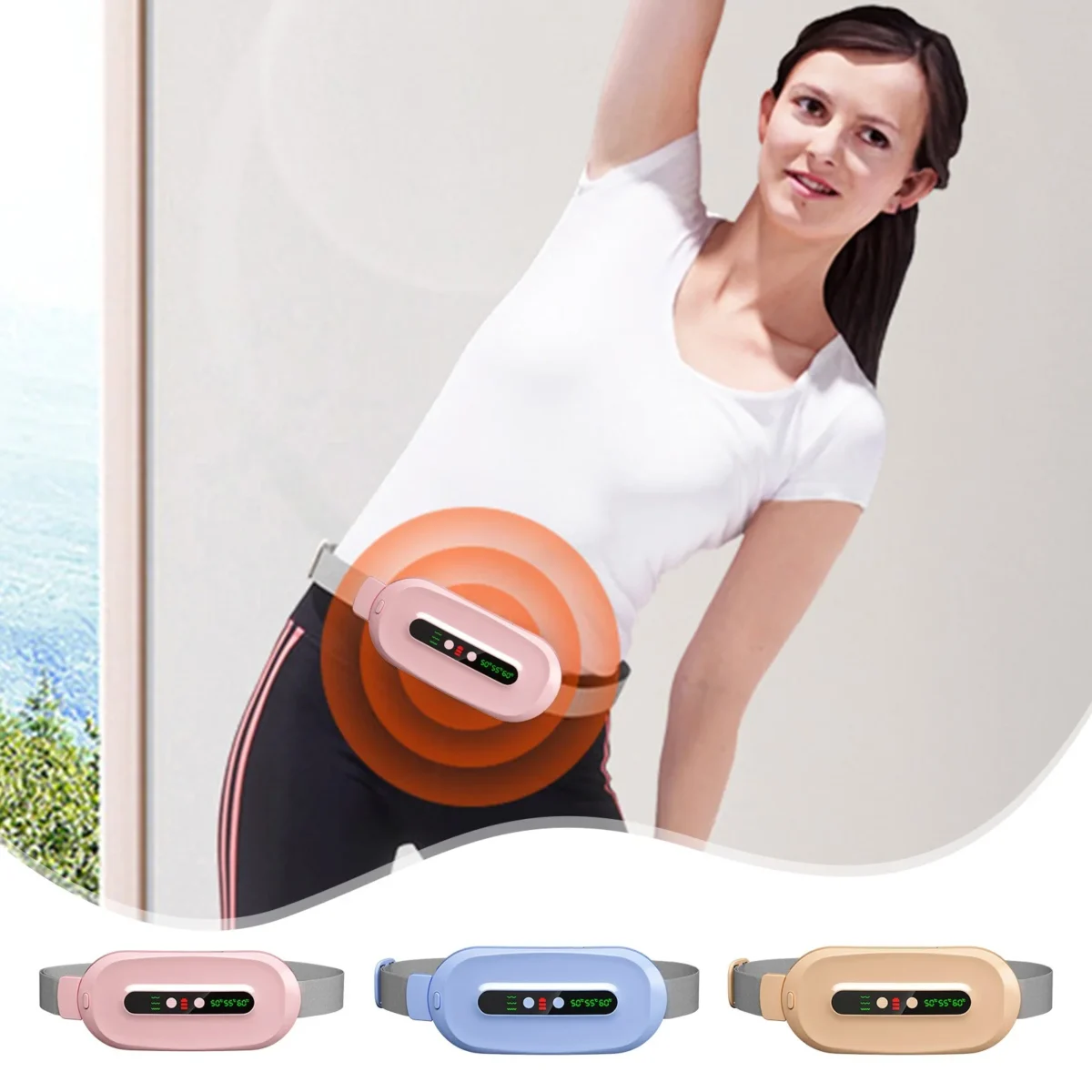ماساژور و گرم کننده قاعدگی بانوان مدل Wearable Heating Pad - 4