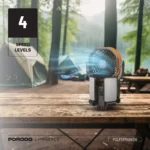 پنکه شارژی و پاوربانک خورشیدی مدل Porodo Suncharge Outdoor Solar Fan - 4