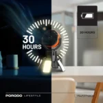 پنکه شارژی و پاوربانک خورشیدی مدل Porodo Suncharge Outdoor Solar Fan - 6