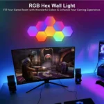 پنل دیواری RGB شش ضلعی مدل Smart Hexagon LED Wall Lights - 5