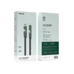 کابل شارژ چهار کاره گرین لاین مدل Green Lion 2 in 2 Braided Fast Charging Cable - 2