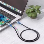 کابل شارژ تایپ سی به تایپ سی گرین لاین مدل LED Braided - Image 3
