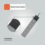 چندراهی با 4 سوکت پرودو مدل 4AC 65W 3000W Power Strip - Image 5