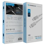 کابل تایپ سی به تایپ سی پاورولوژی مدل Power Sync Weave Series با توان 60 وات - Image 3