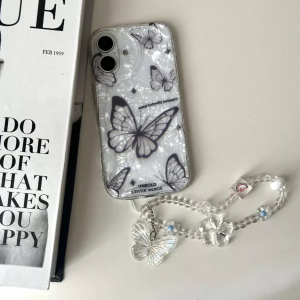 قاب Crystal Butterfly مناسب ایفون 16 پرومکس