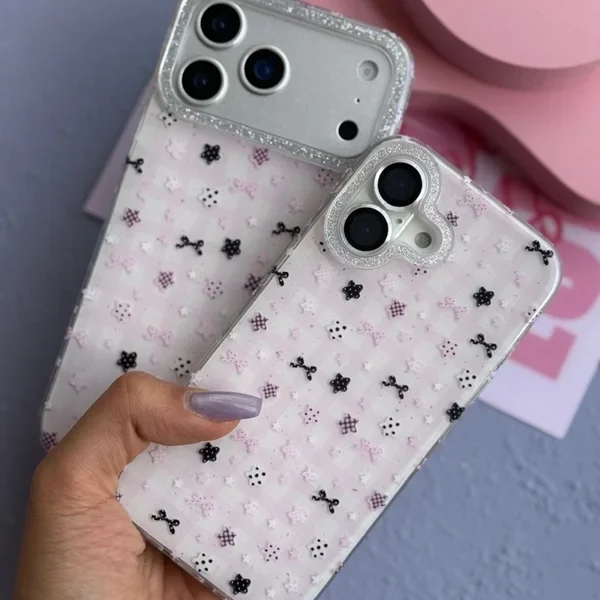 قاب Kawaii Pink Star مناسب آیفون 15